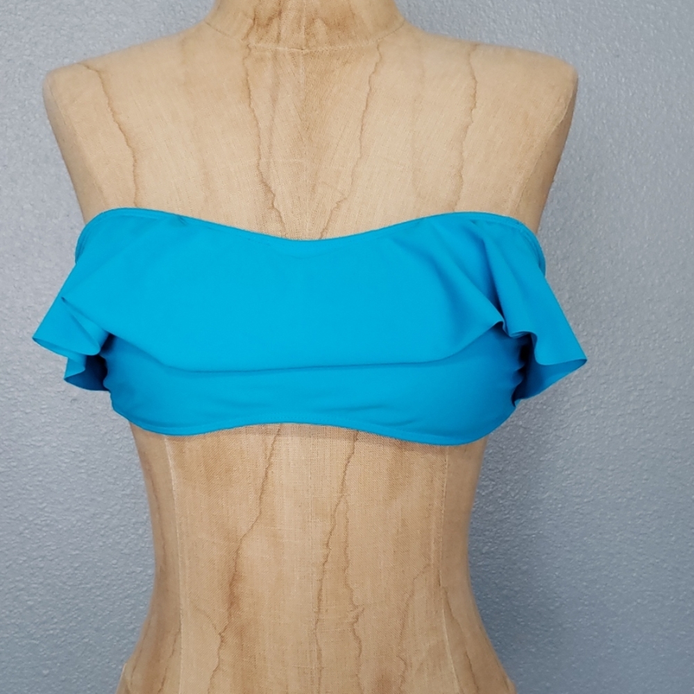 Forever 21 blue bandeau swimsuit top